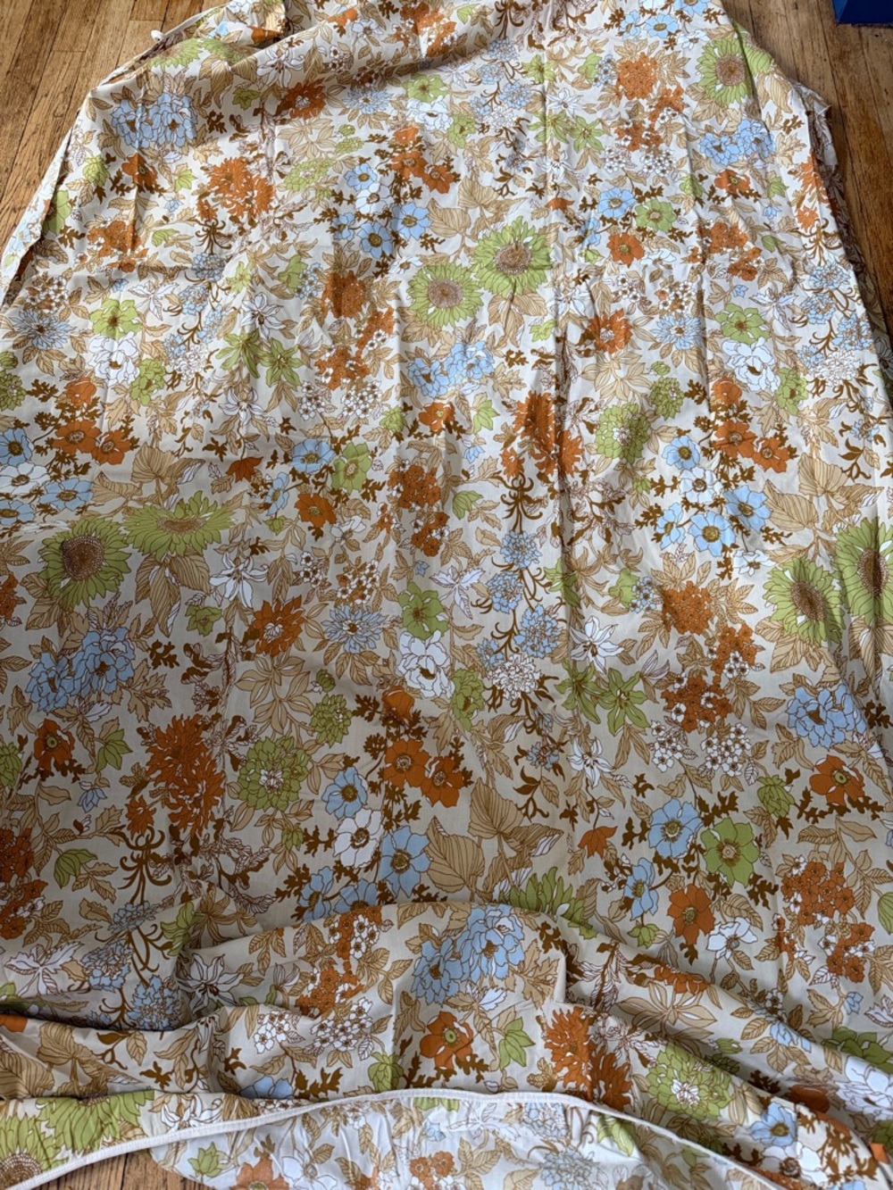 Vintage Fitted Twin Floral Sheet - Picture 2 of 5
